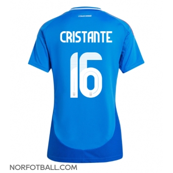 Billige Fotballdrakt Italia Bryan Cristante #16 Replika Hjemmedrakt Dame EM 2024 Kortermet